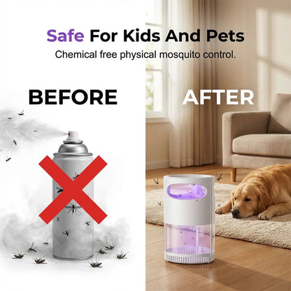 🦟 ¡50% DE DESCUENTO! Lámpara antimosquitos UV – silenciosa, USB, sin químicos. ¡Más de 50 mil vendidas! 🔇🌙