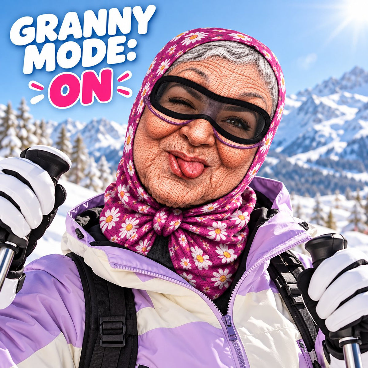 🎭 Funny Printed Balaclava Ski Mask