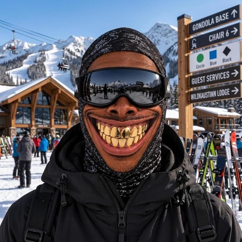 😄 Funny Face Ski Balaclava