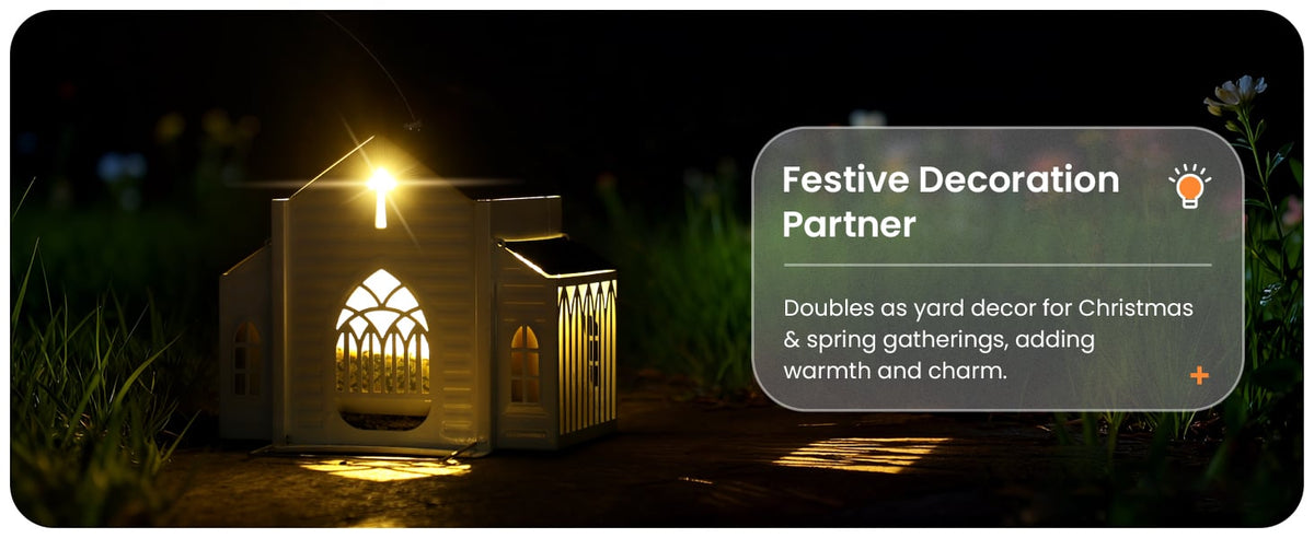 ✝️Last Day 50% OFF-🔥Church-Shaped Solar Bird Feeder🎁
