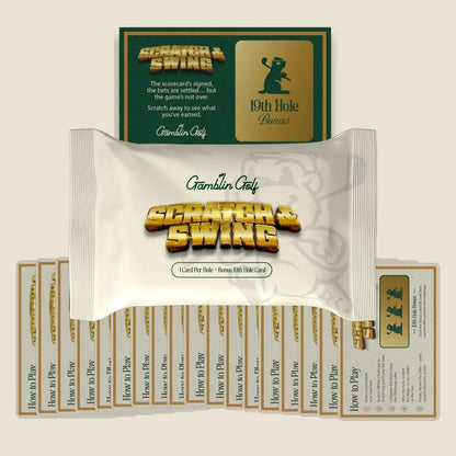 🏌🎁 Scratch-Off Golf Challenge Card Game | 3 Packs Included (57 Total Cards)