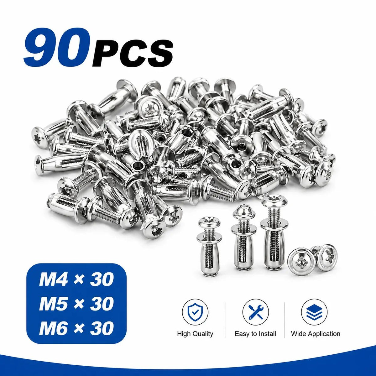 💯🎁🔩  Button Rivet Locking Nuts Set