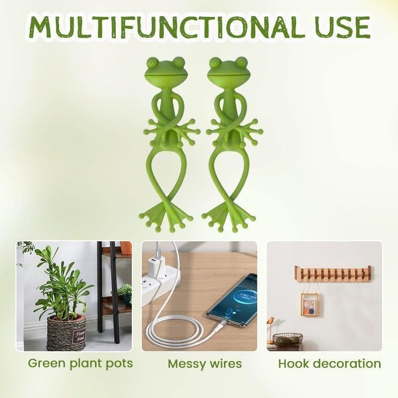 Soportes decorativos para plantas con forma de rana