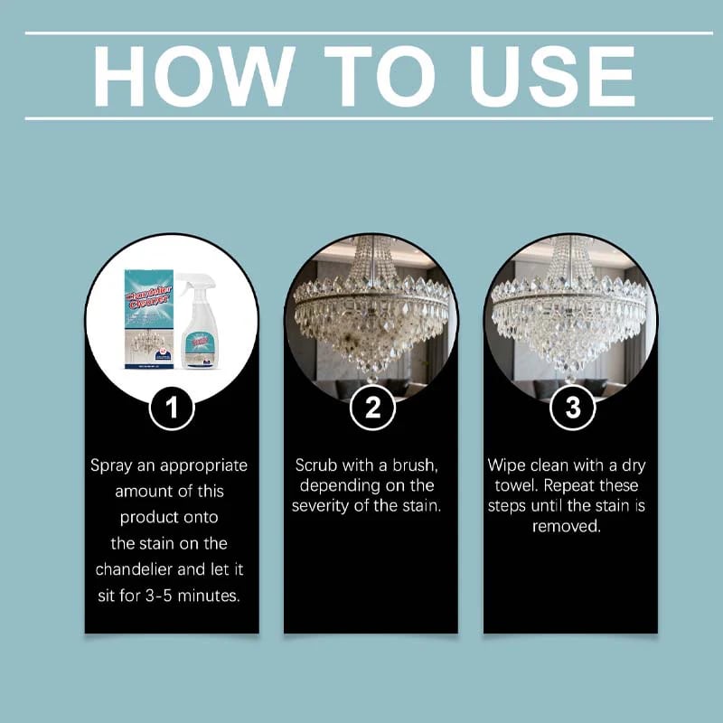 💡49% OFF🧼 Light Fixture Cleaning Spray | Powerful stain removal · Safe for all materials with no residue · Protects metal from oxidation · Suitable for chandeliers and decorative lights