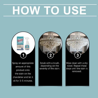 💡49% OFF🧼 Light Fixture Cleaning Spray | Powerful stain removal · Safe for all materials with no residue · Protects metal from oxidation · Suitable for chandeliers and decorative lights