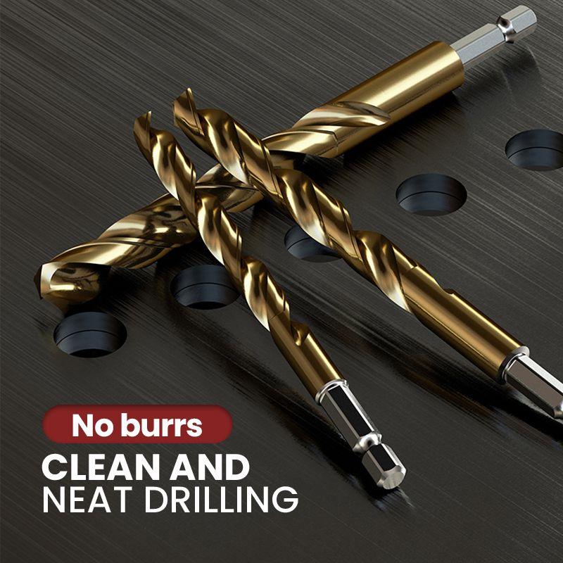 🔥99-piece high-speed steel titanium-plated twist drill bit set