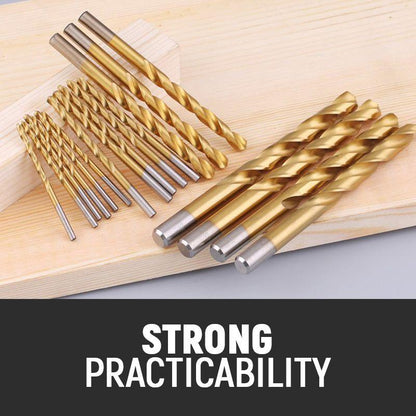 🔥99-piece high-speed steel titanium-plated twist drill bit set
