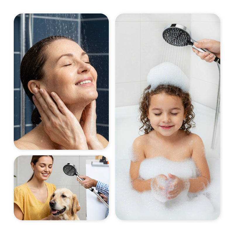 🚿✨ High-Pressure Rainfall Shower Head - 360° Adjustable Angle, Easy-Clean Nozzles & Universal Fit for Refreshing Showers 💦📦