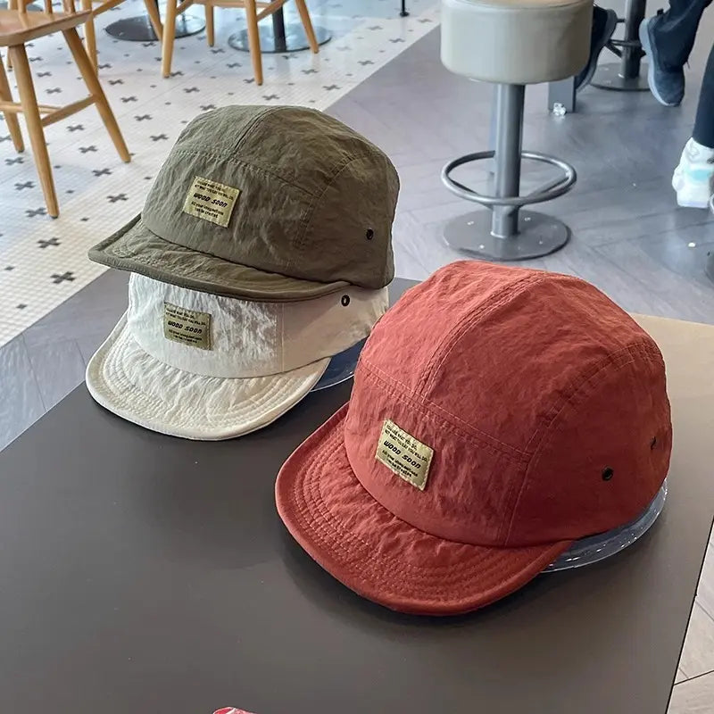 Vintage Japanese Streetwear Cap | Lightweight Retro Duckbill Hat