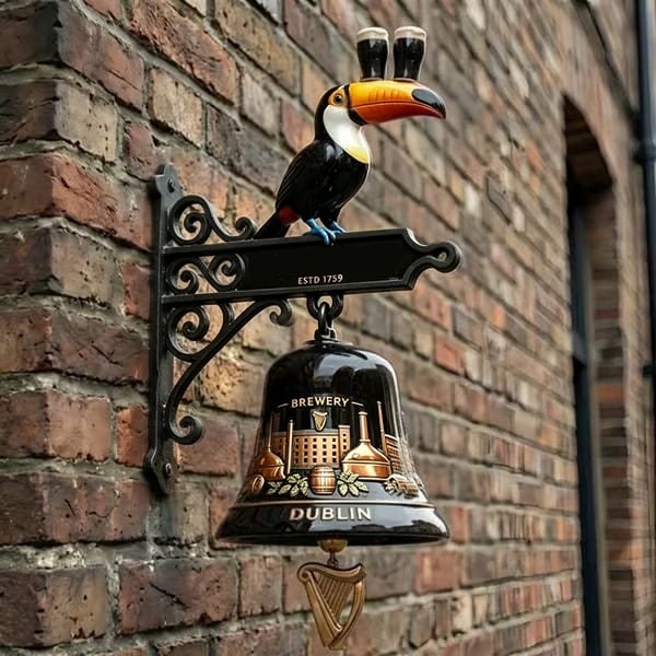🔥HOT SALE 49% OFF🎉🍺Vintage Celtic Toucan Wall Bell – Classic Tavern Decor For Entry & Home Bar