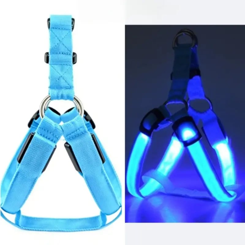 Fiber Optic LED Dog Harness