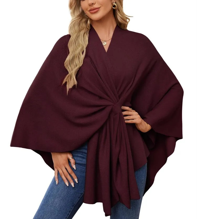 🔥Elegant Shawl Wraps Soft Open Front Poncho Shawl Wraps