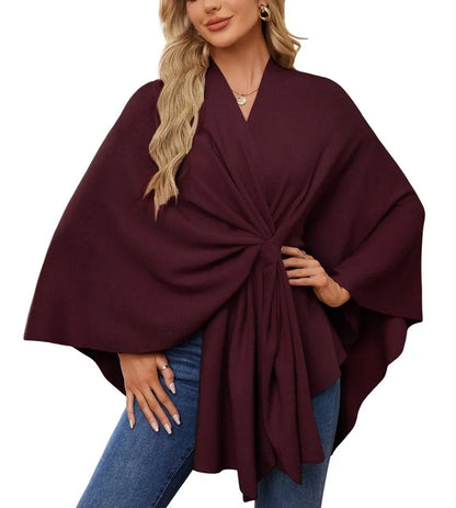 🔥Elegant Shawl Wraps Soft Open Front Poncho Shawl Wraps