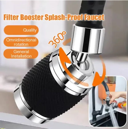🔥 Grifo de cocina giratorio con filtro potenciador a prueba de salpicaduras