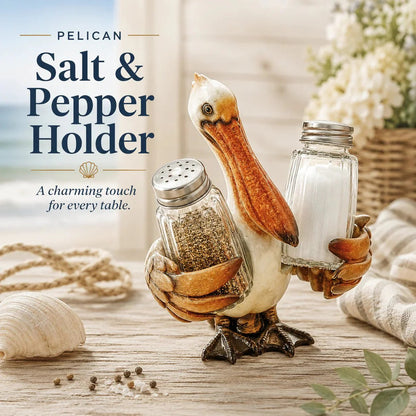 🔥HOT SALE🔥Coastal Animal Salt & Pepper Shaker Holder Set