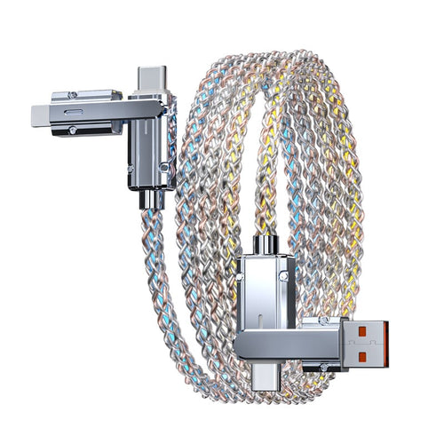 🎁Four-in-One  Colorful lights Data Cable