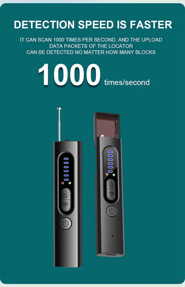 ✨ Hidden Camera & GPS Detector with 5 Search Modes and LCD Screen for Personal Protection