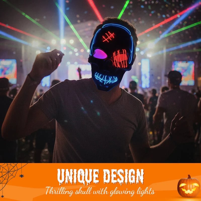 Halloween LED Skull Mask -👏Most Popular in 2026!