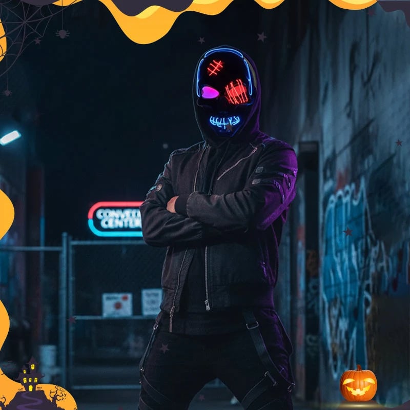 Halloween LED Skull Mask -👏Most Popular in 2026!