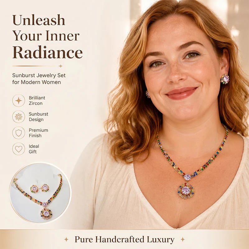 💎Limited Time 48% Off! ✨ Sparkling Zircon Necklace & Earrings Set – Elegant, Timeless, Ready for Gifting ✨