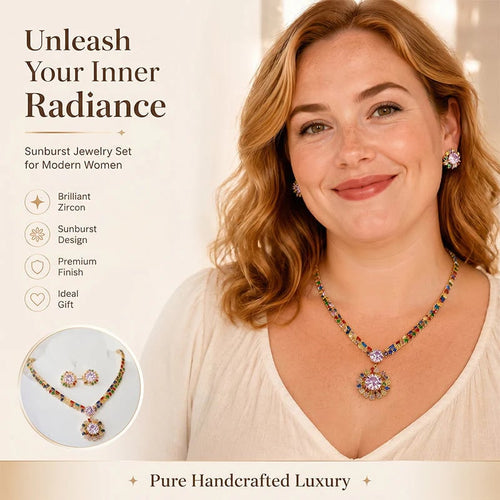 💎Limited Time 48% Off! ✨ Sparkling Zircon Necklace & Earrings Set – Elegant, Timeless, Ready for Gifting ✨
