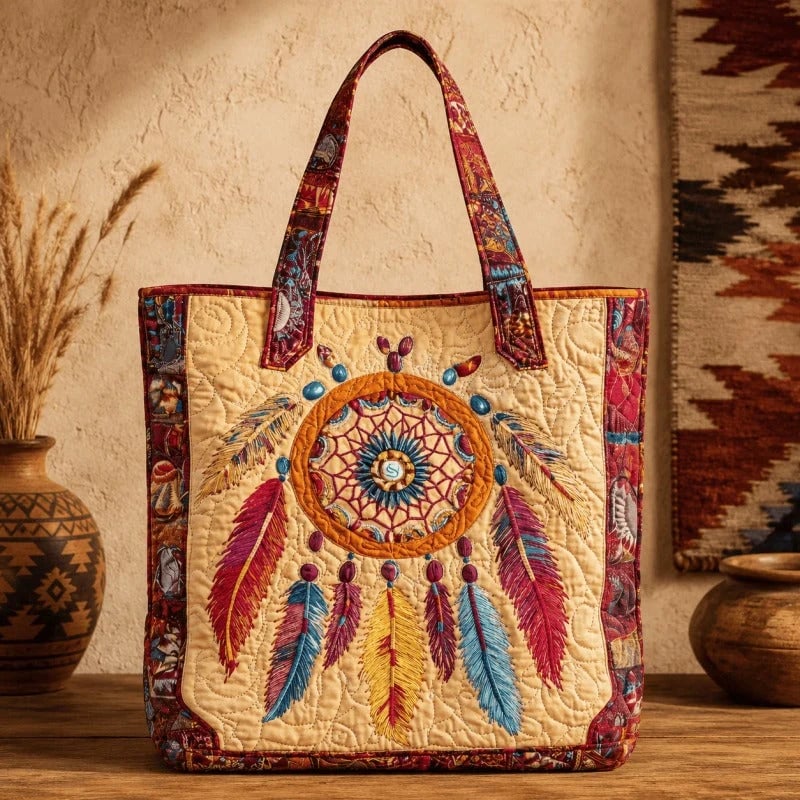 🔥HOT SALE🔥Handmade Native American Quilted Tote Bag👝