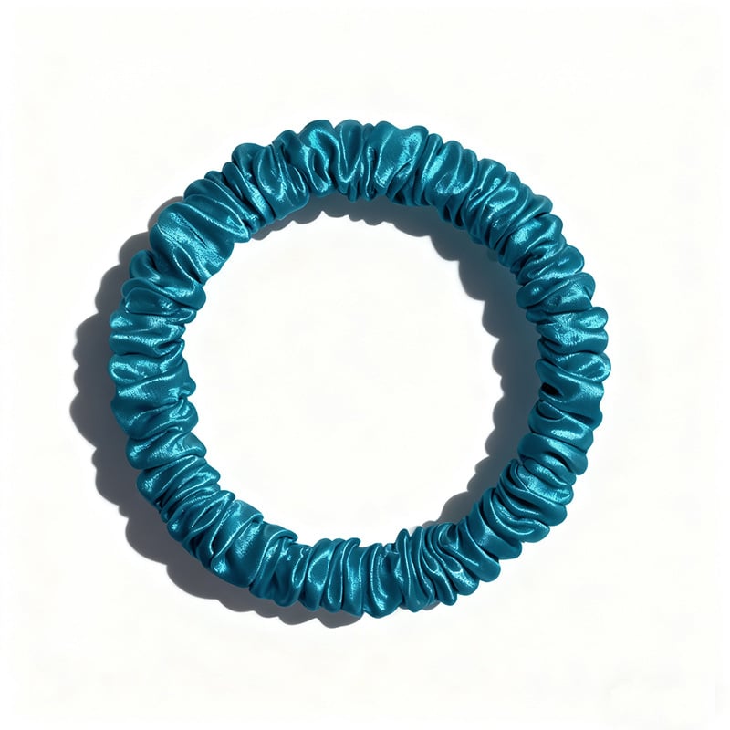 6Pcs Silk Hair Ties Small Silk Scrunchies for Women Girls Thin Skinny Hair Sleep Scrunchies No Damage