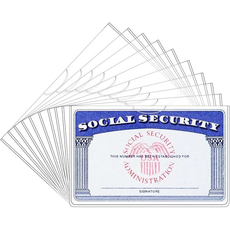 Clear PVC Card Sleeves