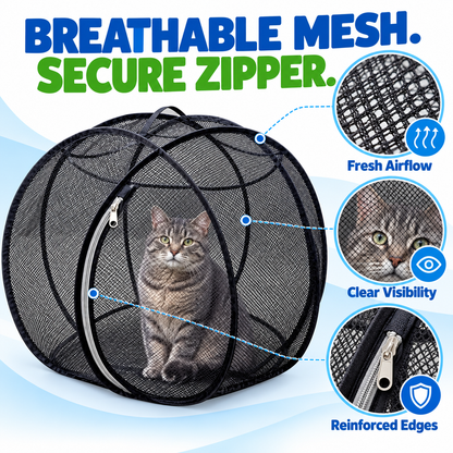 🐱🌿 Pop-up Mesh Playpen