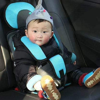 👶50% OFF NOW! Portable Child Protection Car Seat‑Breathable Mesh Safety Harness Seat Pad, Lightweight Foldable Travel Baby Car Seat for Kids, Fits Most Vehicle Seats