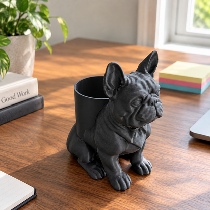 🐶 Dog-Shaped Desktop Pen Holder