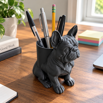 🐶 Dog-Shaped Desktop Pen Holder