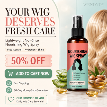 Lightweight No-Rinse Nourishing Wig Spray