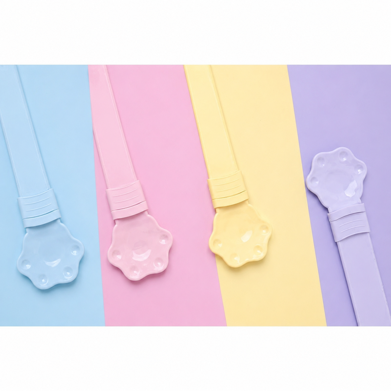 🎉 Cuchara Extensible para Snacks de Gato con Forma de Patita | Alimentador sin Desperdicios para Mascotas 🎉