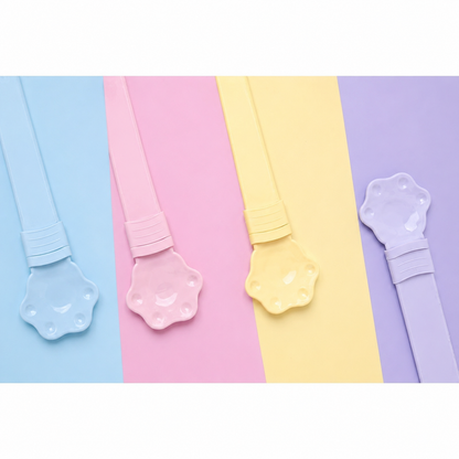 🎉 Cuchara Extensible para Snacks de Gato con Forma de Patita | Alimentador sin Desperdicios para Mascotas 🎉