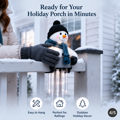 ☃️Let It Glow – Snowman Icicle Light Decor for Cozy Winter Nights