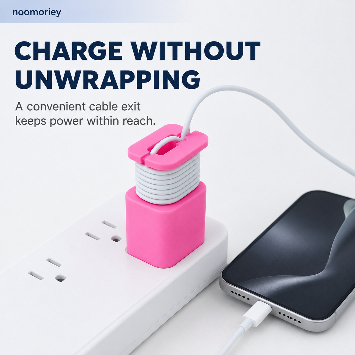 2PCS 2-in-1 Silicone Charger Protector with Cord Wrap for 18W/20W Adapters ✅