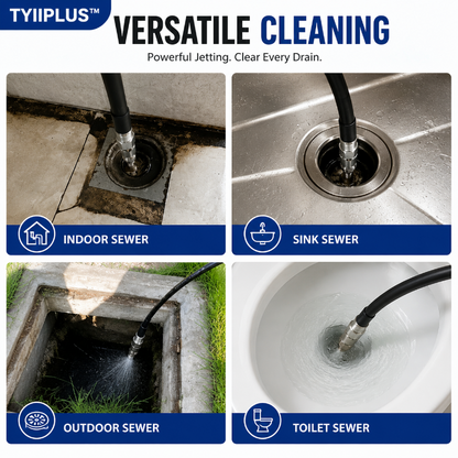📢📢49% OFF !! ⏰🚿 6500 PSI Sewer Jetter Nozzle – 1/4" Quick Connect Drain Cleaning Attachment