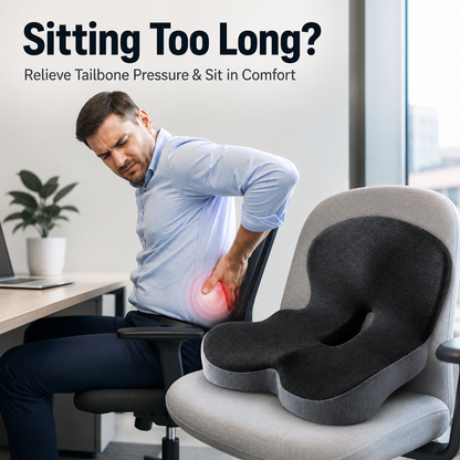 🔥Sitting all day? This cushion can instantly relieve pressure on your back and tailbone.
