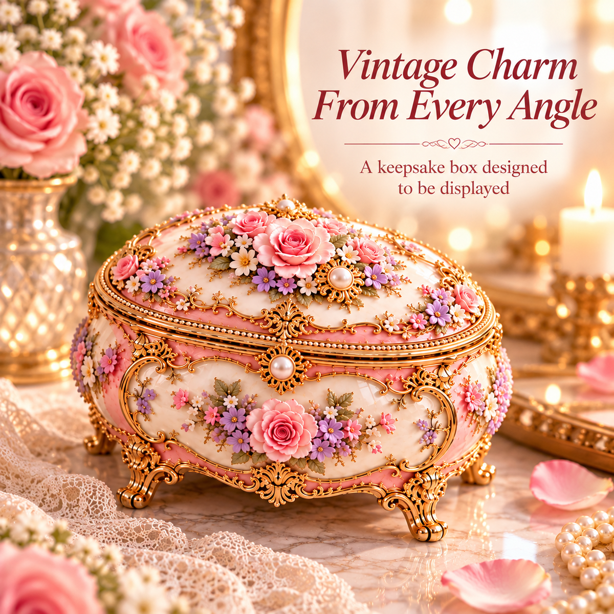🩰 Floral Ballerina Music Box | Hidden Butterfly Reveal Keepsake