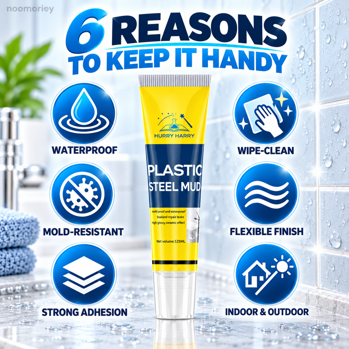 🔧 White Gap Sealant – Refresh Kitchen & Bathroom Seams