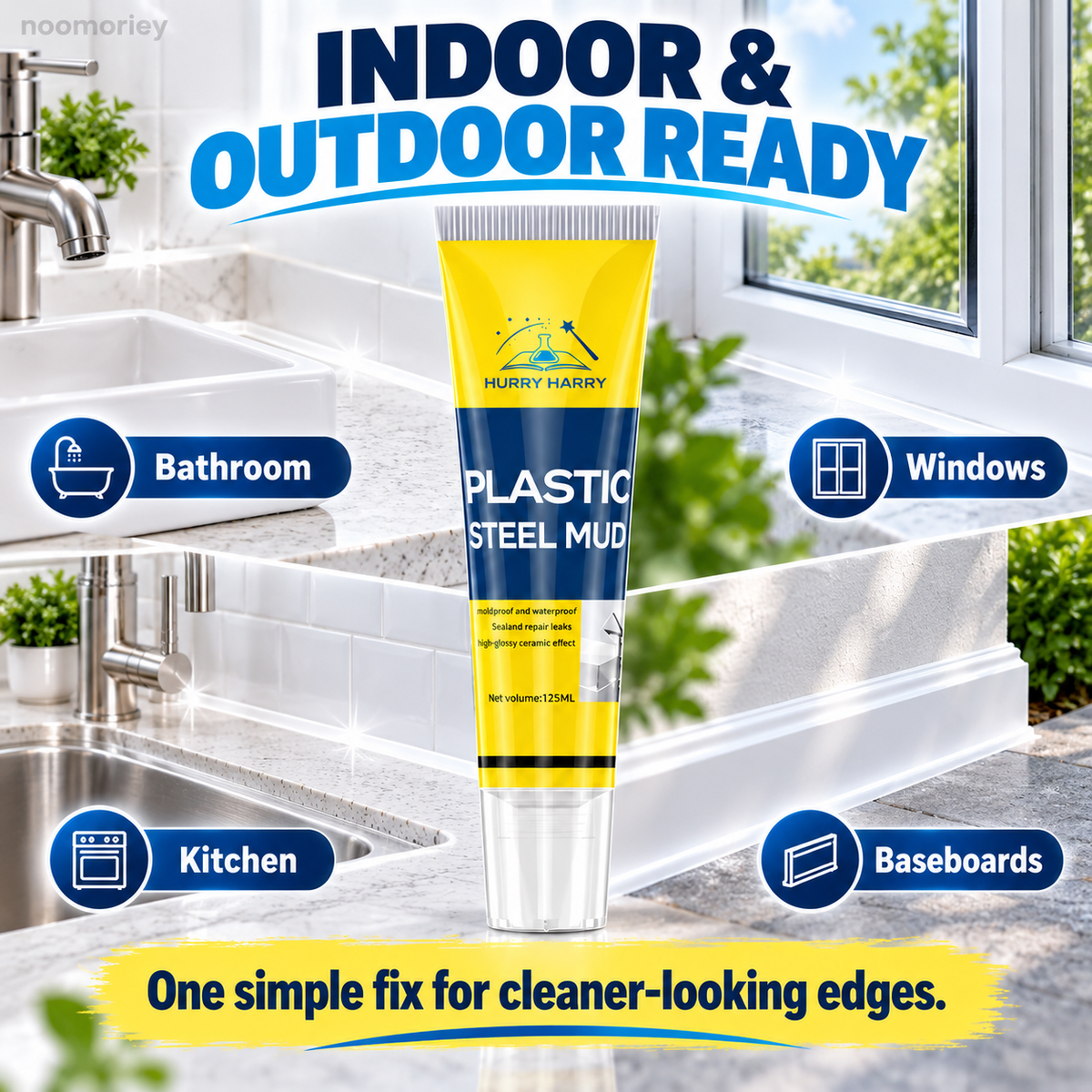 🔧 White Gap Sealant – Refresh Kitchen & Bathroom Seams