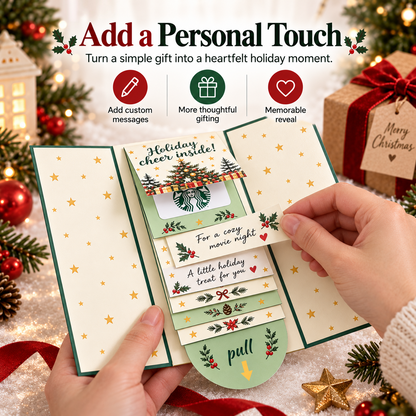 🎄 Christmas Surprise Gift Card Booklet – Interactive Pull-Tab Holiday Gift Holder