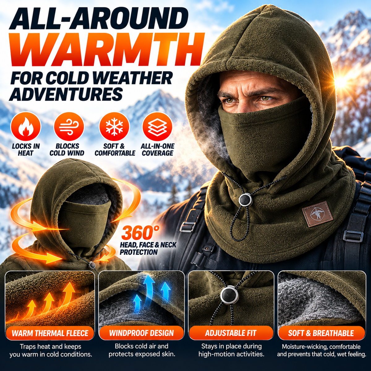 ColdShield™ Thermal Fleece Balaclava