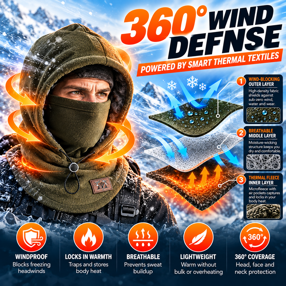 ColdShield™ Thermal Fleece Balaclava