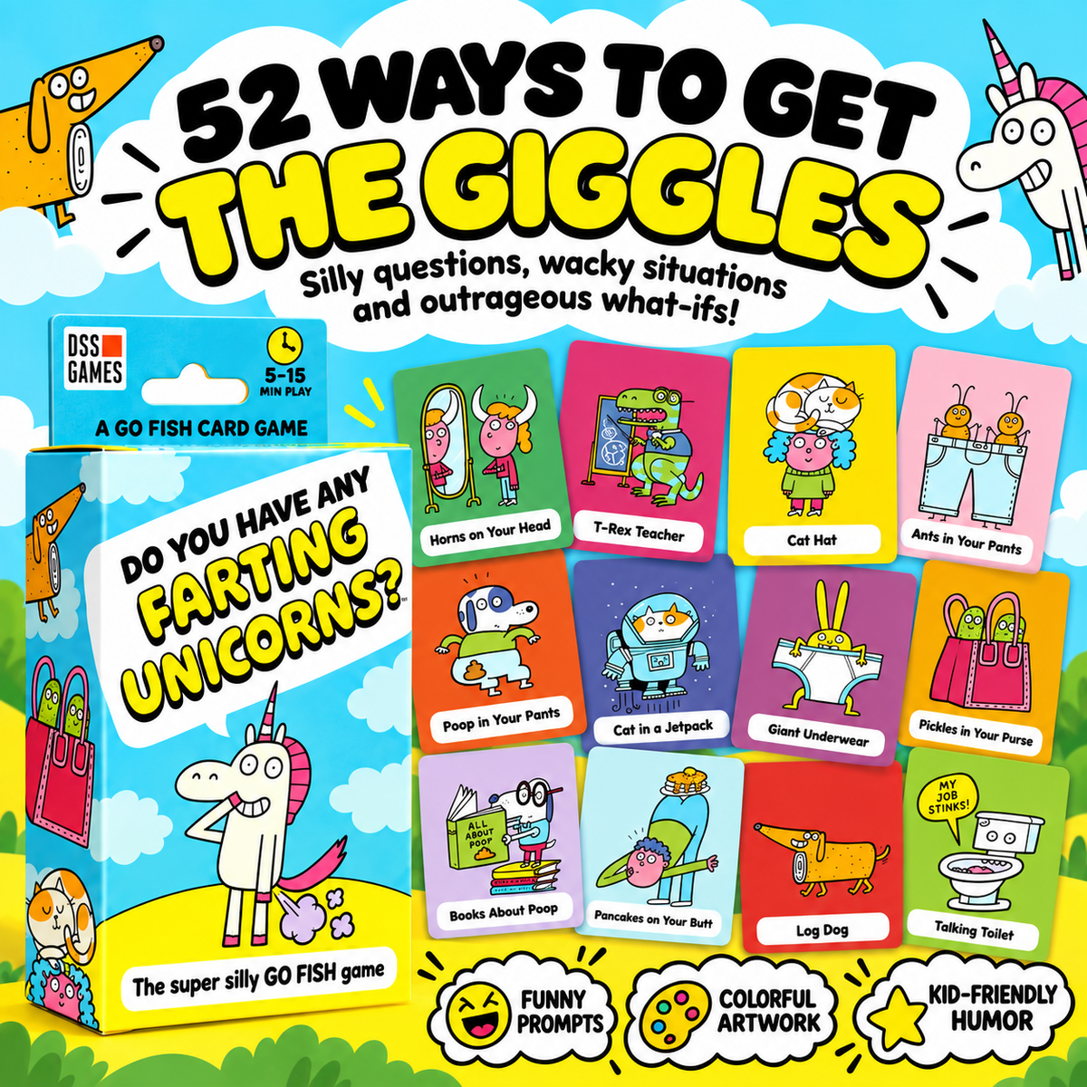😂 Super Silly Go Fish Card Game for Kids & Family Game Night