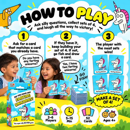 😂 Super Silly Go Fish Card Game for Kids & Family Game Night