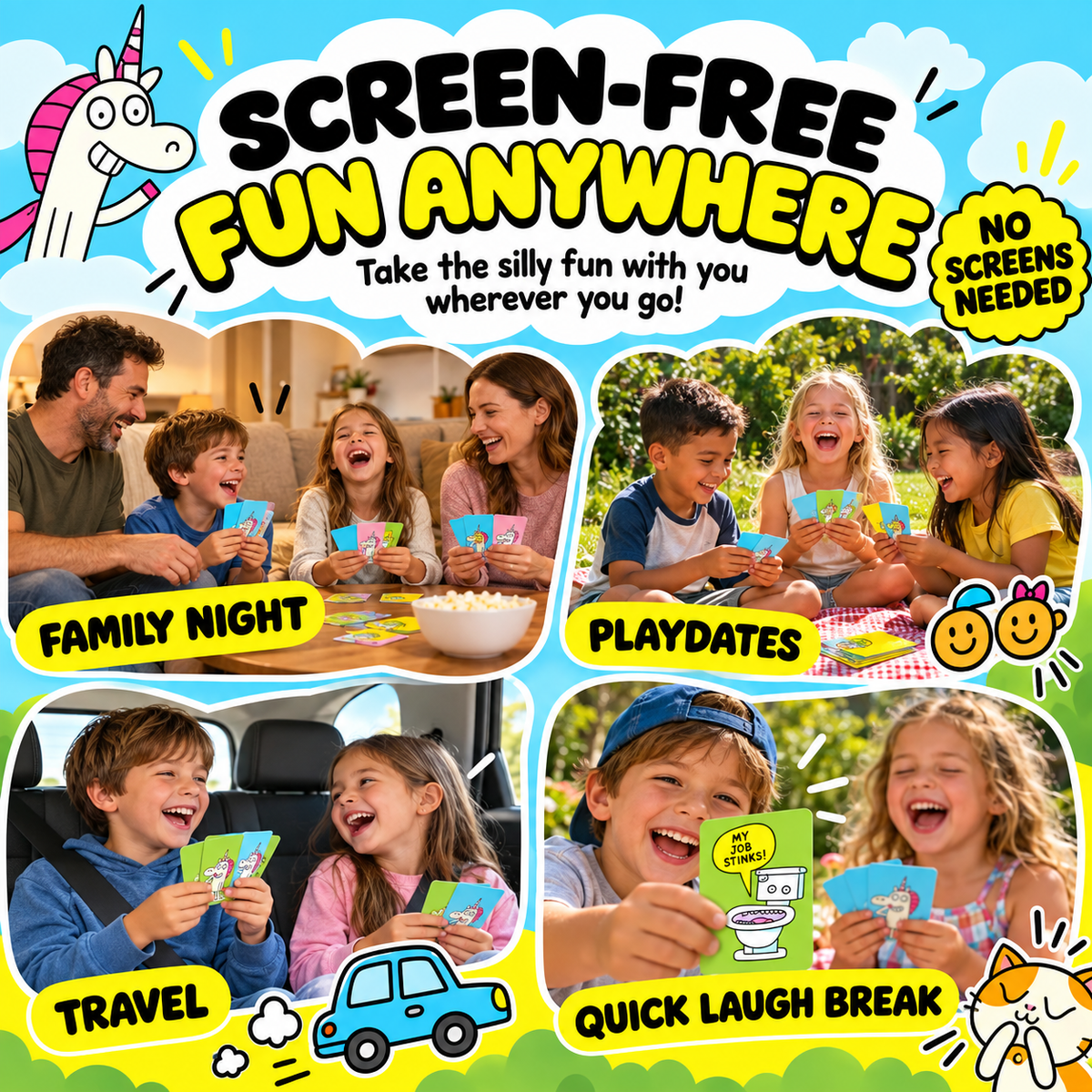 😂 Super Silly Go Fish Card Game for Kids & Family Game Night