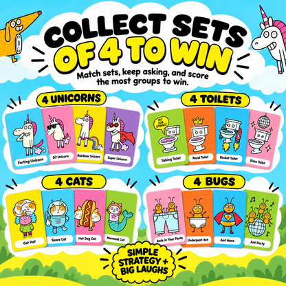 😂 Super Silly Go Fish Card Game for Kids & Family Game Night