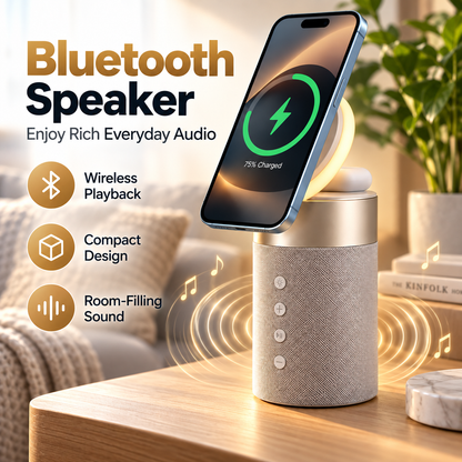 3-in-1 Magnetic Wireless Charging Stand &Speaker